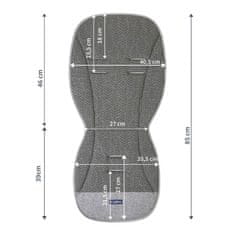 Podloga za voziček Zaffiro organska siva 85 cm