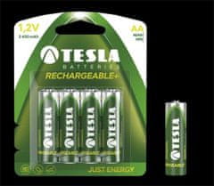 TESLA AA RECHARGEABLE+ za ponovno polnjenje Ni-MH 2450 mAh, 4 kosi