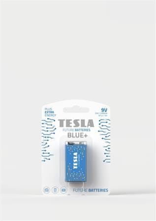 TESLA 9V BLUE+ cink-ogljik, 1 kos, ND