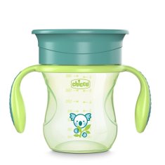 Chicco Skodelica Perfect 360 z ročaji 200 ml zelena 12m+