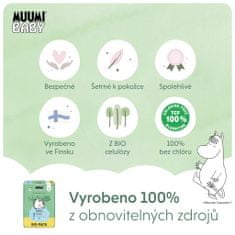 MUUMI BABY MUUMI Otroške hlače 5 Maxi+ 10-15 kg (54 kosov), eko hlačne plenice