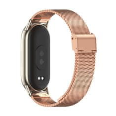 Tech-protect Milanese pašček za Xiaomi Smart Band 8 / 9, rose gold