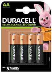 Duracell akumulatorska baterija 2500mAh 4 kosi (AA)