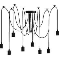 LUMILED Viseča stropna svetilka ARANE Pajek 8 krakov za LED 8xE27