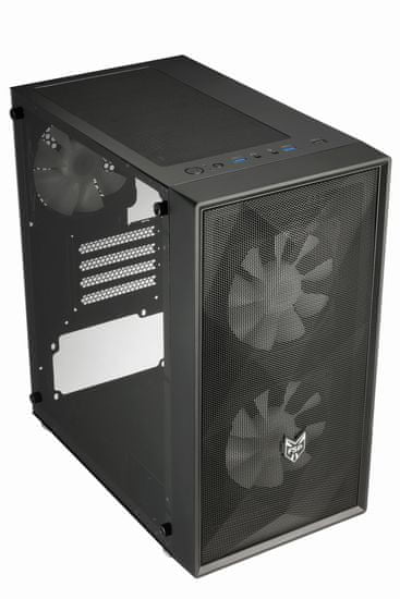 FSP CST130/Micro ATX/Transpar./Črna