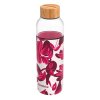 Flow, Steklena steklenica s silikonsko prevleko Crimson Spring, 660ml, 40010