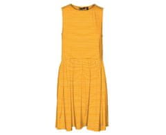 Vero Moda Ženska obleka VMMADI oprijetega kroja 10282550 Radiant Yellow (Velikost L)