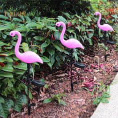 Northix Vrtne svetilke na sončne celice - Flamingo - 3 kos 