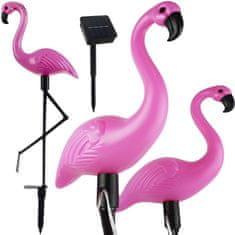 Northix Vrtne svetilke na sončne celice - Flamingo - 3 kos 