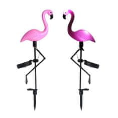 Northix Vrtne svetilke na sončne celice - Flamingo - 3 kos 