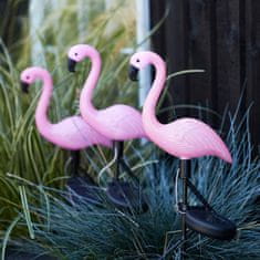 Northix Vrtne svetilke na sončne celice - Flamingo - 3 kos 