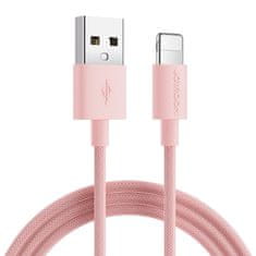 slomart joyroom kabel usb - lightning kabel za polnjenje / prenos podatkov 1m roza (s-1030m13)