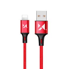 slomart wozinsky kabel usb - lightning 2.4a 2m rdeč (wuc-l2r)