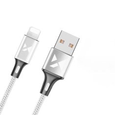 slomart wozinsky kabel usb - lightning 2.4a 2m bela (wuc-l2w)