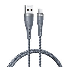 slomart remax usb - micro usb kabel za polnjenje in prenos podatkov 2,4a 1m srebrn (rc-c006)