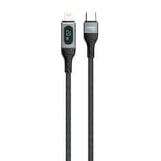 DUDAO Kabel za iPhone za hitro polnjenje USB-C - Lightning PD 20W 1m črn