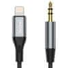 avdio kabel lightning - mini jack 3,5 mm 1 m (l11pro)