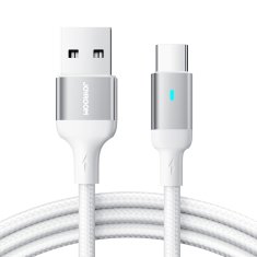 Joyroom Kabel za hitro polnjenje USB z USB-C serije A10 3A 3 m, bele barve