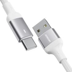 Joyroom Kabel za hitro polnjenje USB z USB-C serije A10 3A 3 m, bele barve