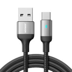 PRO Kabel za hitro polnjenje USB z USB-C serije A10 3A 1,2 m črn