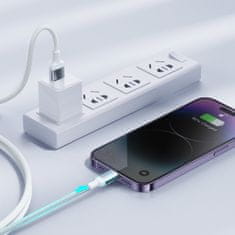 Joyroom Kabel iPhone USB - Lightning kabel za hitro polnjenje serije A10 2,4A 3 m bele barve