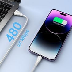 Joyroom Surpass Series iPhone kabel USB - Lightning 2.4 1,2 m bele barve