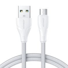 slomart joyroom usb kabel - micro usb 2.4a surpass serija za hitro polnjenje in prenos podatkov 2 m bela (s-um018a11)