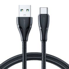 slomart joyroom usb kabel - usb c 3a surpass series za hitro polnjenje in prenos podatkov 2 m črn (s-uc027a11)