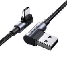 Ugreen Kotni kabel USB-C - USB 2.0 480Mb/s 3A 3m črn