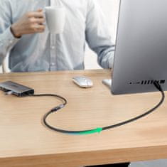 slomart ugreen kabelski podaljšek adapter usb c (moški) - usb c (ženski) 100w 10gbps 1m črn