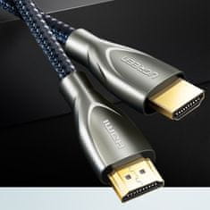 Noah Vzdržljiv kabel HDMI 2.0 4K 60Hz s pletenico, dolg 1 m, sive barve