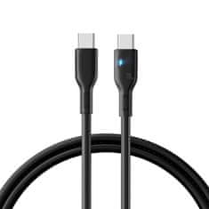 slomart kabel usb c - usb c 100w 1,2m joyroom s-cc100a13 - črn