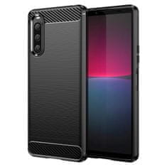 slomart karbonsko ohišje ohišje za sony xperia 10 v fleksibilno silikonsko karbonsko ohišje black