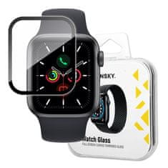 slomart wozinsky watch glass hibridno steklo za apple watch 6 40mm / watch 5 40mm / watch 4 40mm / watch se 40mm black