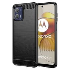 slomart karbonsko ohišje ohišje za motorola moto g73 5g fleksibilno silikonsko karbonsko ohišje črno