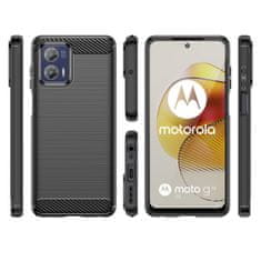 slomart karbonsko ohišje ohišje za motorola moto g73 5g fleksibilno silikonsko karbonsko ohišje črno