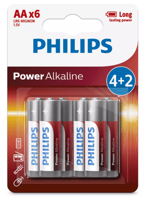 baterije Power Alkaline, AA, blister, 4+2 kos