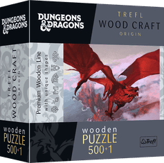 Trefl Wood Craft Origin Puzzle Dungeons &amp; Dragons: Ancient Red Dragon 501 kosov