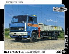 RETRO-AUTA Puzzle Tovornjak št. 2 Liaz 110.031 tovornjak z roko HR 3001 (1985-1993) 40 kosov