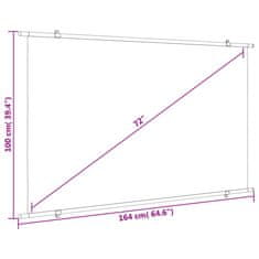 Vidaxl Projekcijsko platno 72" 16:9