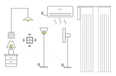 MXM Baterijsko stikalo ZigBee - 1 gumb