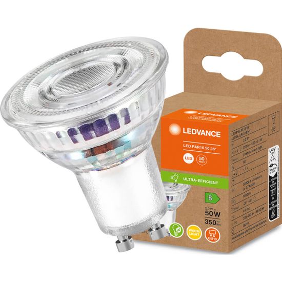 LEDVANCE LED žarnica GU10 2,2W = 50W 350lm 2700K Topla bela 36°