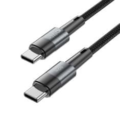 Tech-protect Ultraboost kabel USB-C / USB-C 60W 3A 25cm, siva