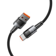 Tech-protect Ultraboost kabel USB / USB-C 66W 6A 2m, siva