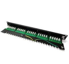 XtendLan Patch panel, 1U/19", 25 priključkov, cat.3