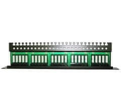 XtendLan Patch panel, 1U/19", 25 priključkov, cat.3