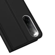 slomart dux ducis skin pro etui za sony xperia 10 v flip cover card wallet stand black