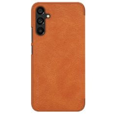 slomart usnjen ovitek za samsung galaxy a34 5g z denarnico z zavihkom nillkin qin leather | brown