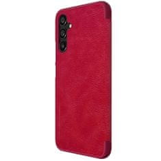 slomart usnjen ovitek za samsung galaxy a34 5g z denarnico z zavihkom nillkin qin leather | red