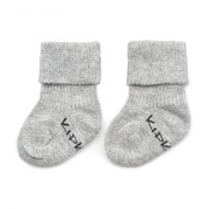 Otroške nogavice Stay-on-Socks NEWBORN 1 par sive barve